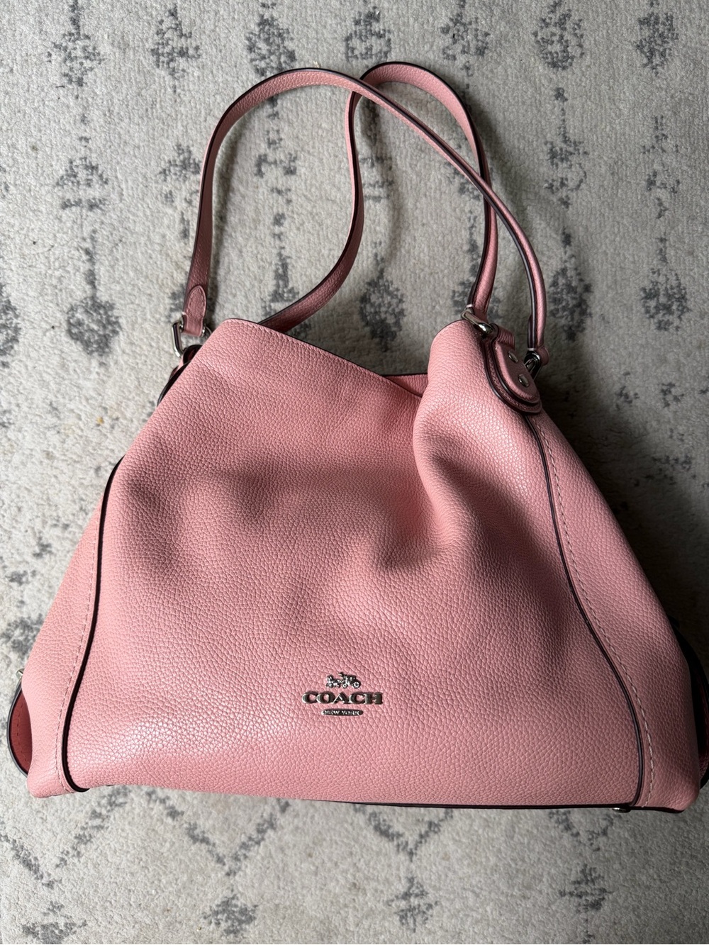 Coach Pink Leather Shoulder Bag